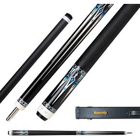 Carbon Fiber Pool Cue,11.8mm/12.5mm Low Deflection Cue Stick,Professional Pool Stick with Case (MQ_N1, 11.8mm)