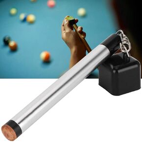 Alomejor Billiard Cue Tip Tool 2 in 1 Pocket Pool Snooker Chalk Holder Pricker Cue Tip Prep Tool Table Handle