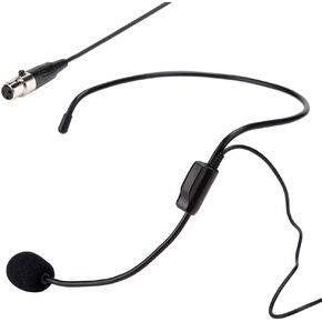 Wireless Mic Amplifier,Mini XLR 3 Pins TA3F Plug Professional Wireless Head-Wear Mic Headset Microphone for Teaching/Tour Guides/Sales/Presentations/Conferences/Karaoke,etc