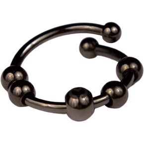 Moksha Adjustable Stainless Steel Fidget Ring | Anxiety Ring With Beads | Meditation Rings | Natural Anxiety Relief