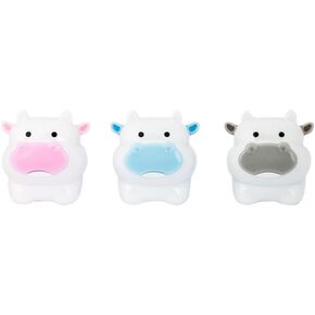 3Pc Cute Cattle Design Sharpener Cow Ox Kawaii Pencils Sharpeners Girls Gifts Stationery Office Supplies Nice Design Deft Processed, Writing and Correction Supplies