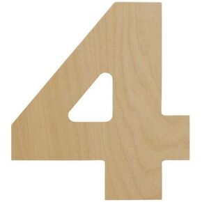 Woodpeckers Wooden Number 6 Cutouts 8" - Baltic Birch - Jumbo Numbers for Wall Decor, Crafts, Parties & Home Decor - Pack of 1