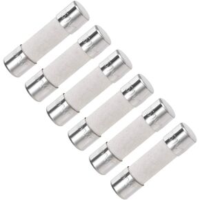 uxcell Ceramic Cartridge Fuses 0.5A 250V 5x20mm Slow Blow Replacement for Stereo Audio Amplifier Ceramic 6pcs