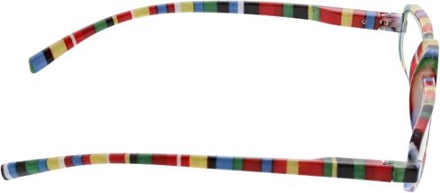Peepers by PeeperSpecs Fruit Stripe Gum Rectangular Reading Glasses, Multi, 45 + 4 in Saudi Arabia