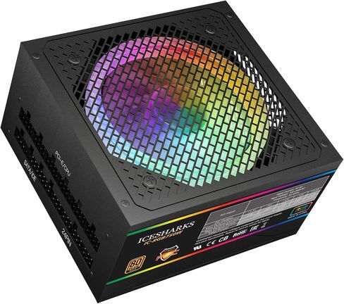 مصدر طاقة 750 وات، 80 Plus Gold Modular PCIe 5.0 & ATX 3.0 Gaming PSU، مروحة FDB صامتة مقاس 120 مم، ضمان أسود لمدة 5 سنوات in Kuwait