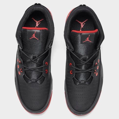 Jordan Max Aura 5 Men's Shoes (DZ4353-006, Black/Black/University Red) Size 9 in Saudi Arabia