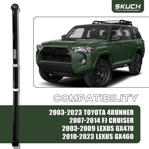 شريط مسار خلفي قابل للتعديل لرفع 0-4 بوصة - يناسب 2003-2023 Toyota 4Runner، 2007-2014 FJ Cruiser، 2003-2009 Lexus GX470، 2010-2023 Lexus GX460 شريط مسار قابل للتعديل in Kuwait
