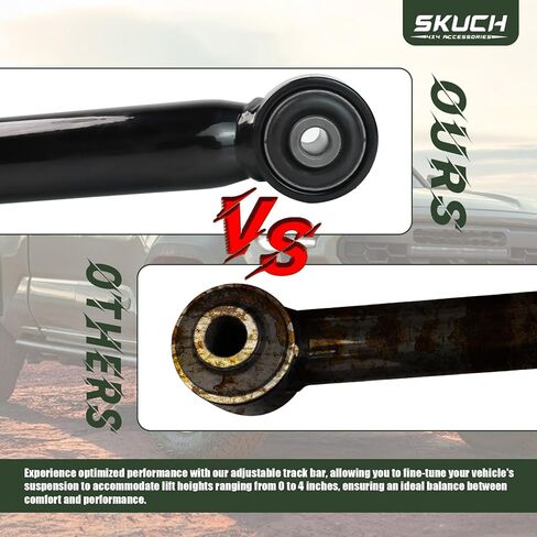 شريط مسار خلفي قابل للتعديل لرفع 0-4 بوصة - يناسب 2003-2023 Toyota 4Runner، 2007-2014 FJ Cruiser، 2003-2009 Lexus GX470، 2010-2023 Lexus GX460 شريط مسار قابل للتعديل in Kuwait