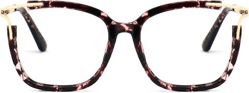 Zeelool Square Blue Light Blocking Glasses for Women Fashion Fake Glasses with Spring Hinges Chic Full Frame Glasses in Saudi Arabia