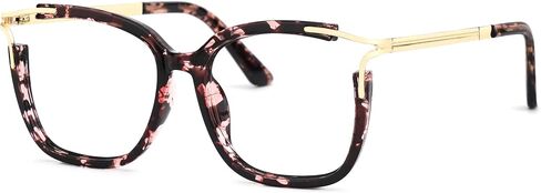 Zeelool Square Blue Light Blocking Glasses for Women Fashion Fake Glasses with Spring Hinges Chic Full Frame Glasses in Saudi Arabia