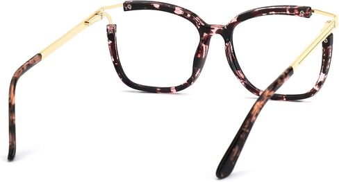 Zeelool Square Blue Light Blocking Glasses for Women Fashion Fake Glasses with Spring Hinges Chic Full Frame Glasses in Saudi Arabia