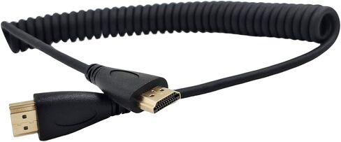 كابل ملفوف 4K 60 هرتز HDMI إلى HDMI 18 جيجابت في الثانية ثلاثي الأبعاد HDR MetaData متوافق مع الشاشة والكاميرا وبطاقات الالتقاط، 79 بوصة in Kuwait