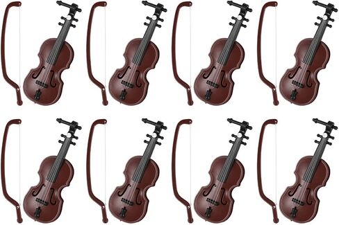 SAFIGLE 8 Sets of Mini Violin Christmas Ornaments - Tiny Musical Instrument Models for Kids, Perfect Holiday Decorations or Gifts for Music Lovers Violin Keychain Miniatures in Saudi Arabia