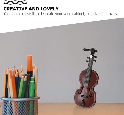 SAFIGLE 8 Sets of Mini Violin Christmas Ornaments - Tiny Musical Instrument Models for Kids, Perfect Holiday Decorations or Gifts for Music Lovers Violin Keychain Miniatures in Saudi Arabia