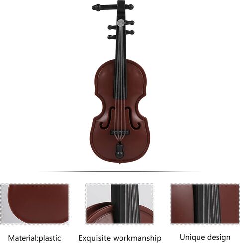 SAFIGLE 8 Sets of Mini Violin Christmas Ornaments - Tiny Musical Instrument Models for Kids, Perfect Holiday Decorations or Gifts for Music Lovers Violin Keychain Miniatures in Saudi Arabia