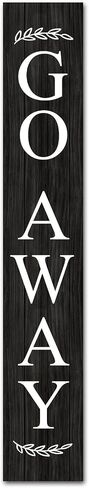 (48inx8in) Tall Unwelcome Signs，Go Away Go On Git Vertical Sign for Front Porch Standing Hanging Large Wood Go Away Front Door Sign Home Decoration Farmhouse Wall Decor Outdoor Indoor in Saudi Arabia