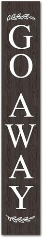 (48inx8in) Tall Unwelcome Signs，Go Away Go On Git Vertical Sign for Front Porch Standing Hanging Large Wood Go Away Front Door Sign Home Decoration Farmhouse Wall Decor Outdoor Indoor in Saudi Arabia