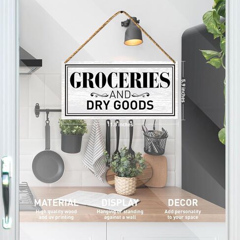 ديكور لافتة خشبية لغرفة المؤن، ديكور جدار باب غرفة المؤن المنزلية لتزيين مطعم المزرعة والمطبخ in Kuwait