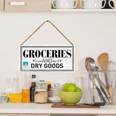 ديكور لافتة خشبية لغرفة المؤن، ديكور جدار باب غرفة المؤن المنزلية لتزيين مطعم المزرعة والمطبخ in Kuwait