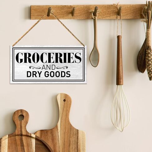 ديكور لافتة خشبية لغرفة المؤن، ديكور جدار باب غرفة المؤن المنزلية لتزيين مطعم المزرعة والمطبخ in Kuwait