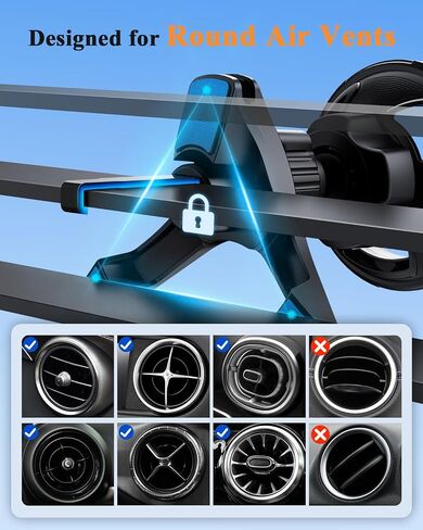 volport for Magsafe Car Mount [فتحة تهوية ولوحة القيادة]: حامل هاتف مغناطيسي للتهوية الدائرية/الأفقية/الرأسية، مغناطيس قوي لهاتف iPhone 15 14 13 12 Pro Max Plus Samsung S24 Ultra in Saudi Arabia