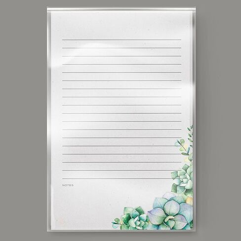 Succulents Lined Notepad, 5x8 in, 100 Sheets in Saudi Arabia
