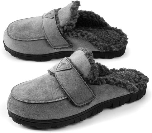 RockDove Women's Suede Faux Shearling Scuff with Indoor Outdoor Sole in Saudi Arabia
