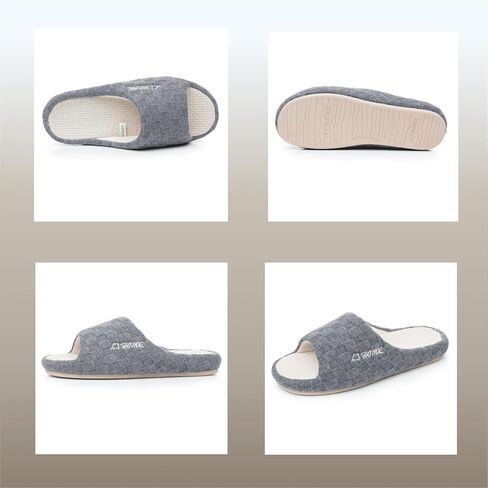 Crazy Lady Women's House Slippers Memory Foam Cozy Bedroom Shoes Open Toe Indoor Outdoor Platform Slides in Saudi Arabia