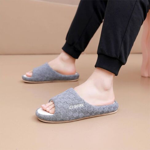 Crazy Lady Women's House Slippers Memory Foam Cozy Bedroom Shoes Open Toe Indoor Outdoor Platform Slides in Saudi Arabia