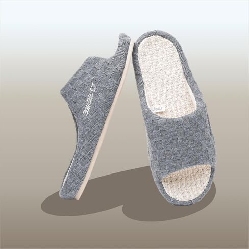 Crazy Lady Women's House Slippers Memory Foam Cozy Bedroom Shoes Open Toe Indoor Outdoor Platform Slides in Saudi Arabia