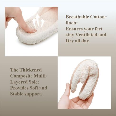 Crazy Lady Women's House Slippers Memory Foam Cozy Bedroom Shoes Open Toe Indoor Outdoor Platform Slides in Saudi Arabia