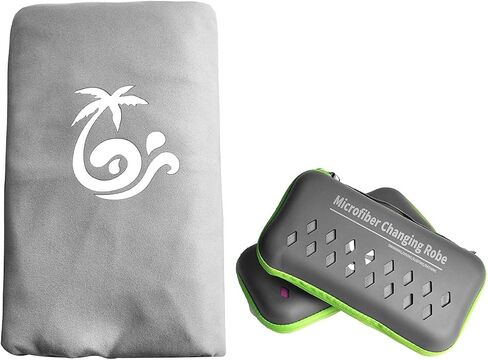 MUTAO Surf Poncho Changing Robe Towel with Box, Microfiber Women Men Changing Ponchos Surfer Robe for Surfing, Swim, Beach as Gifts（One Size Fit All） in Saudi Arabia