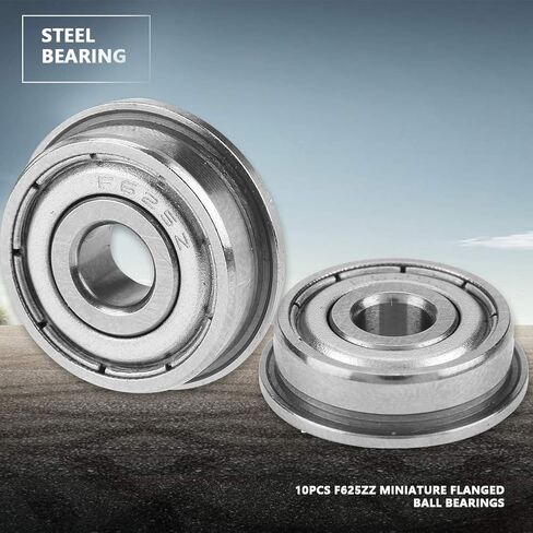 10pcs F625ZZ Double Shielded Ball Bearing, F625ZZ Double-Shielded Miniature Flanged Ball Bearings 5 x 16 x 5mm in Saudi Arabia