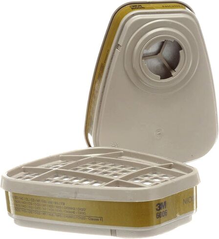 3M Respirator Cartridge 6006, 1 Pair, Helps Protect Against Organic Vapors, Acid Gases, Ammonia, Methylamine or Formaldehyde in Saudi Arabia