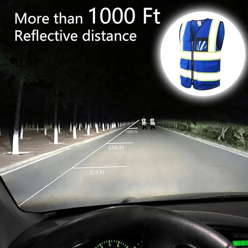 سترة أمان عاكسة عالية الوضوح للرجال والنساء مع جيوب وسحاب أمامي تلبي معايير ANSI/ISEA in Kuwait