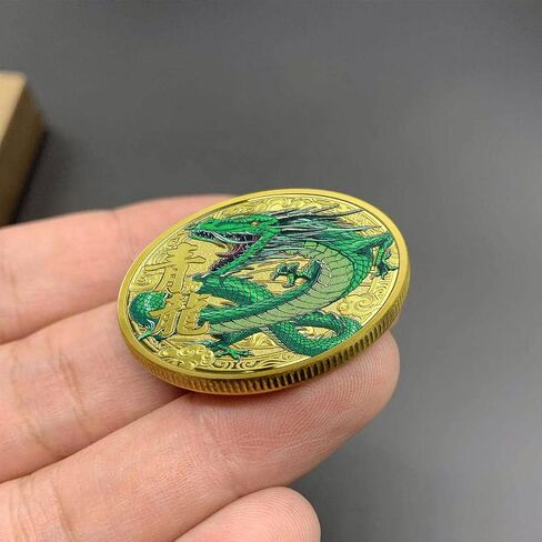 Chinese Ancient Mythical Creatures Vermilion Bird Lucky Coin Lottery Ticket Scratcher Tool Attract Good Luck Novelty Coins Lucky Charms Challenge Coin in Saudi Arabia