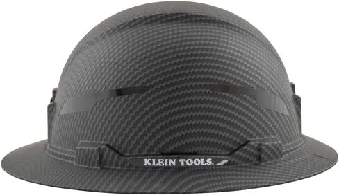 قبعة صلبة 60345 من Klein Tools، حافة كاملة غير مزودة بفتحات تهوية، نمط KARBN الممتاز، الفئة E، تم اختبارها حتى 20 كيلو فولت، عصابة رأس مبطنة ماصة للعرق، وسادة علوية in Kuwait