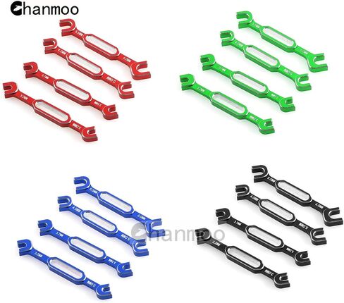 RC Wrench Turnbuckle Nut Ball 3.0/3.2/3.5/3.7/4.0/5.0/5.5/6.0mm Joint Remover Universal Repair Tools Set For 1/10 1/8 1/24 RC Crawler Truck Car Boat Drone (Green) in Saudi Arabia