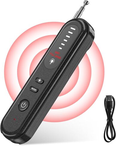 Hidden Camera Detector, Counter-spy Detector, Bug Detector, Camera Detector, GPS Detector, RF Signal Detector, IR + Full Band Wireless Signal Detection, 6 Levels of Sensitivity in Kuwait