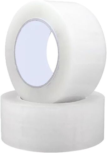 2 Rolls Clear Packing Tape 2 inch X 100 Yards Per Roll, 2 mil Thick, Heavy Duct Wide Carton Packaging Tape Box Tape for Shipping Moving Sealing Mailing Office Storage in Saudi Arabia