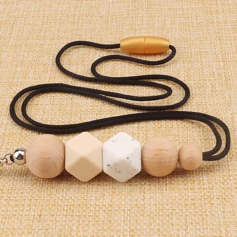 Badge Lanyards for Women, Fashion Silicone Beaded Lanyard with ID Holder and Key Chain Super Cute Breakaway Lanyard Necklace for Teachers Nurse Employees Gift in Saudi Arabia