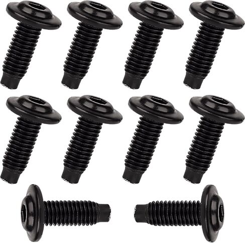 10 Pcs - M5 * 12.5 14 - for Ducati Motorcycle Fairing Shell Stainless Steel Screws Bolt Kit, for Ducati Panigale V2 V4 / 848~1299 / Streetfighter Supersport 950 (Black - 10 Pcs, M5 x 14mm) in Saudi Arabia