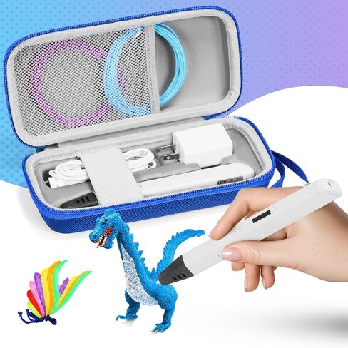 Case Compatible with MYNT3D Super / MYNT3D Professional / MYNT3D Pro Printing 3D Pen (Only Case), Blue in Saudi Arabia
