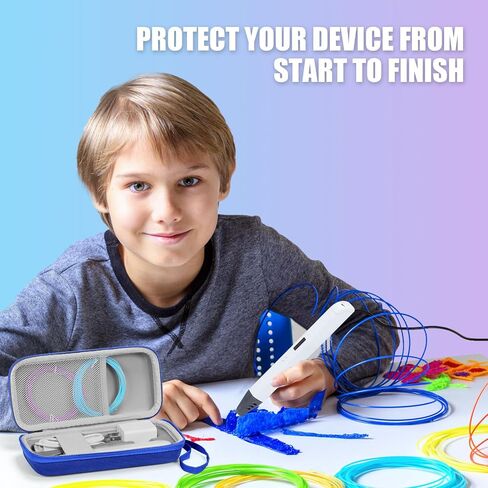 Case Compatible with MYNT3D Super / MYNT3D Professional / MYNT3D Pro Printing 3D Pen (Only Case), Blue in Saudi Arabia