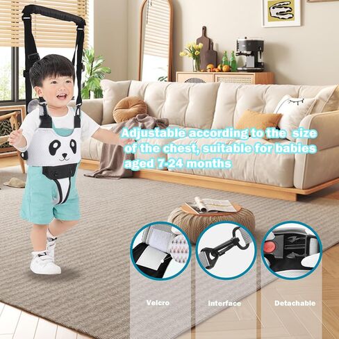 Toddler Leash for Walking Adjustable Safety Harnesses with Lock Baby Shoulder Straps Belt Stand Up Helper for Unisex Kids 7-24 Month,Pink in Saudi Arabia