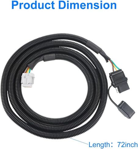 WATERWICH 4-Way Flat Trailer Wiring Harness Compatible with 2005-2022 Nissan Frontier 2005-2010 Pathfinder 2005-2015 Xterra 2009-2012 Suzuki Equator in Saudi Arabia
