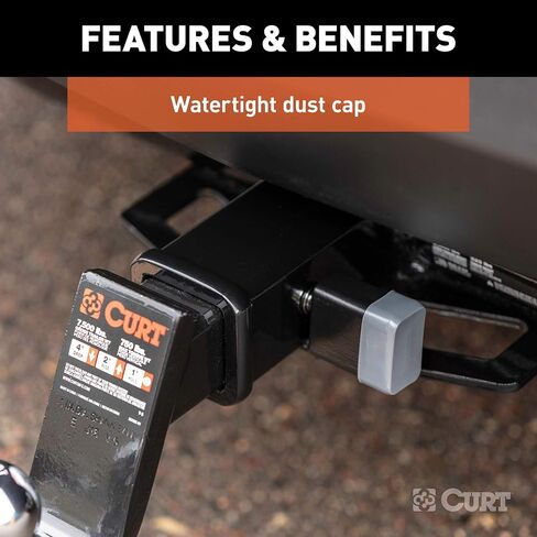 CURT 23024 Trailer Hitch Lock, 1/2-Inch Pin Diameter, 5/8-Inch Adapter, Fits 1-1/4 or 2-Inch Receiver in Saudi Arabia