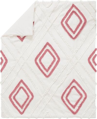Sweet Jojo Designs Mauve Pink Boho Arrow Girl Baby Crib Bedding Set Infant Nursery Room Blanket Fitted Sheet Skirt Diaper Stacker 4p Rose Ivory Modern Bohemian Farmhouse Shabby Chic Arrow Diamond Tuft in Saudi Arabia