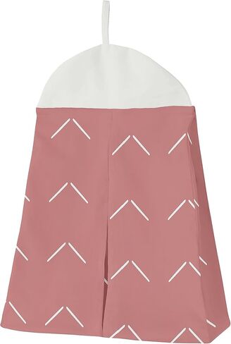 Sweet Jojo Designs Mauve Pink Boho Arrow Girl Baby Crib Bedding Set Infant Nursery Room Blanket Fitted Sheet Skirt Diaper Stacker 4p Rose Ivory Modern Bohemian Farmhouse Shabby Chic Arrow Diamond Tuft in Saudi Arabia