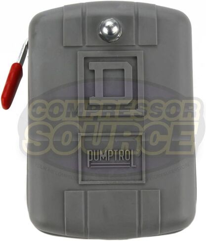 مفتاح ضغط Pumptrol مربع D لضاغط الهواء المضغوط 9013FHG12J52M1X 95-125 رطل لكل بوصة مربعة مع أداة التفريغ ورافعة التشغيل/الإيقاف (Paks) in Kuwait